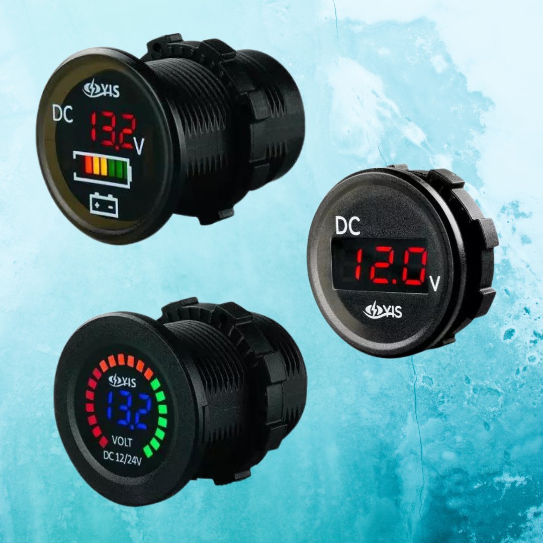 YIS Marine SP-BGX Series Battery Voltmeter Guages