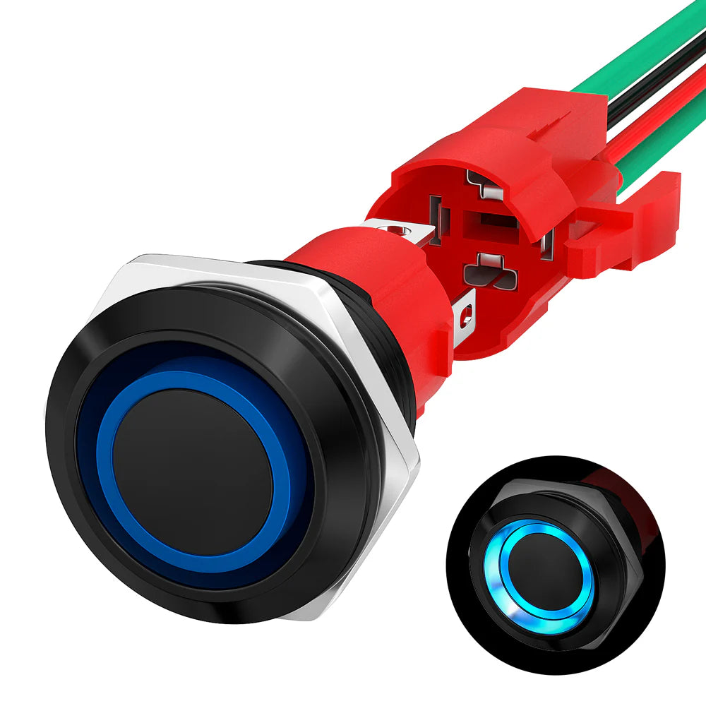 Bluewater Marine BWI-LAS-19 Marine Push Button Switch