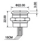 BWI DIM-19 Stainless Steel Stepless Marine Touch Dimmer Switch with Memory