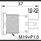 Relaxn 20A Large Current Stainless Steel Push-Button Switch
