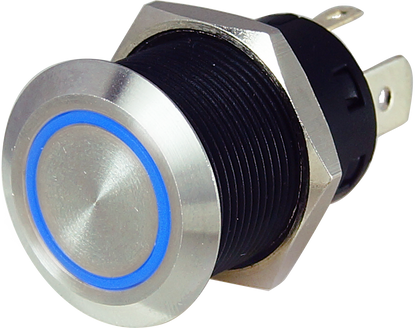 Marine Boat Stainless Steel Push-Button Switch With LED Ring